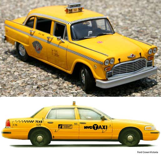 old NY taxis