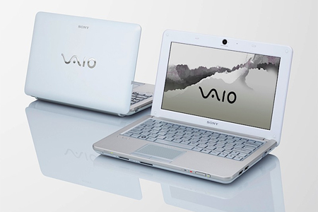 VAIO W netbook: don't worry, it's also available in black and white