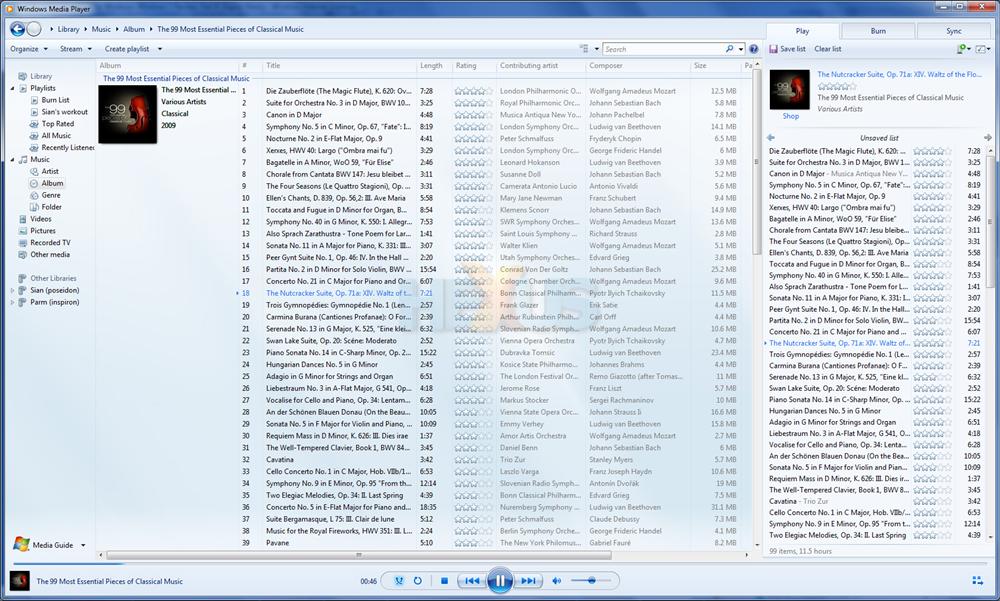 Windows Media Player-Windows Vista