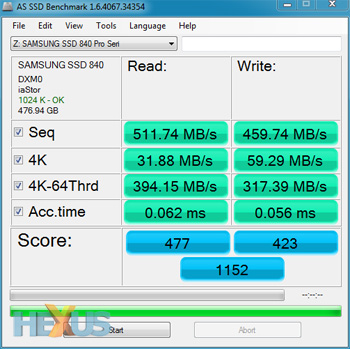Sep '12 AS SSD Benchmark Test