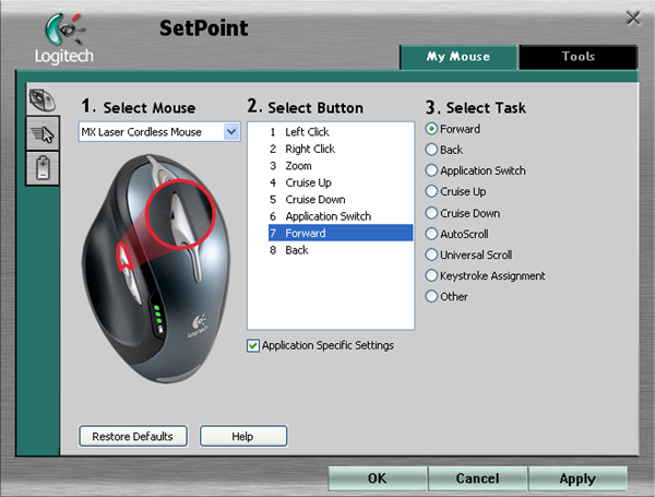 Select mouse. Setpoint Logitech макросы. Логитеч приложение для мыши. Logitech программа для мыши. Название всех кнопок на мыши Logitech.